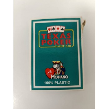 Kosmetinis defektas Texas Poker Hold Em žaidimo kortos (tamsiai žalios) Modiano